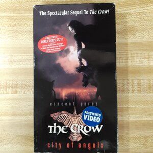 The Crow: City of Angels (VHS, 1996) Director's Cut Hastings Rental Rom Horror